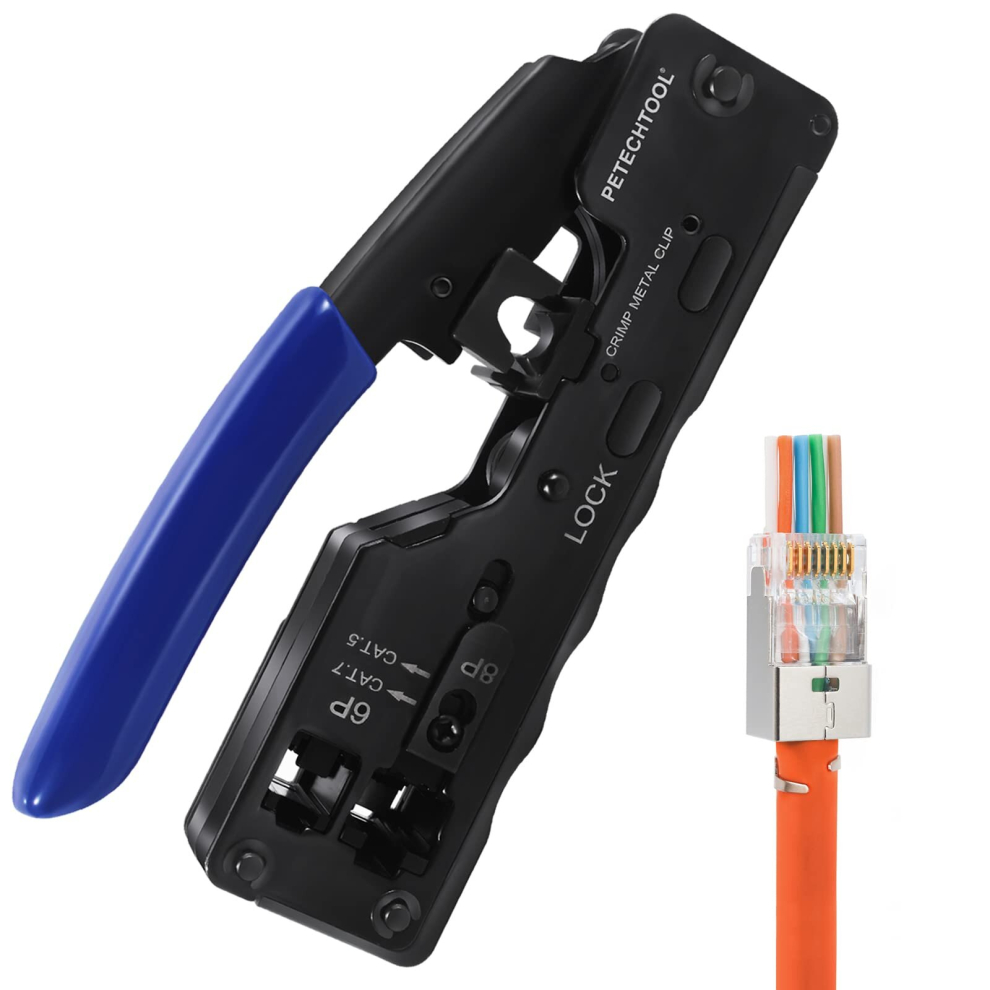 Rj45 Crimping Tool Crimping Tool For Cat7 Cat6a Cat5 Cat5e Cat6 Network Rj45 Connector And 6P Phone Rj45 Plug 9023832751385