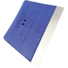 Stainless Steel Solder Paste Scraper 205mm Flat Squeegee Scraping Board for Grinding and Polishing, Blue