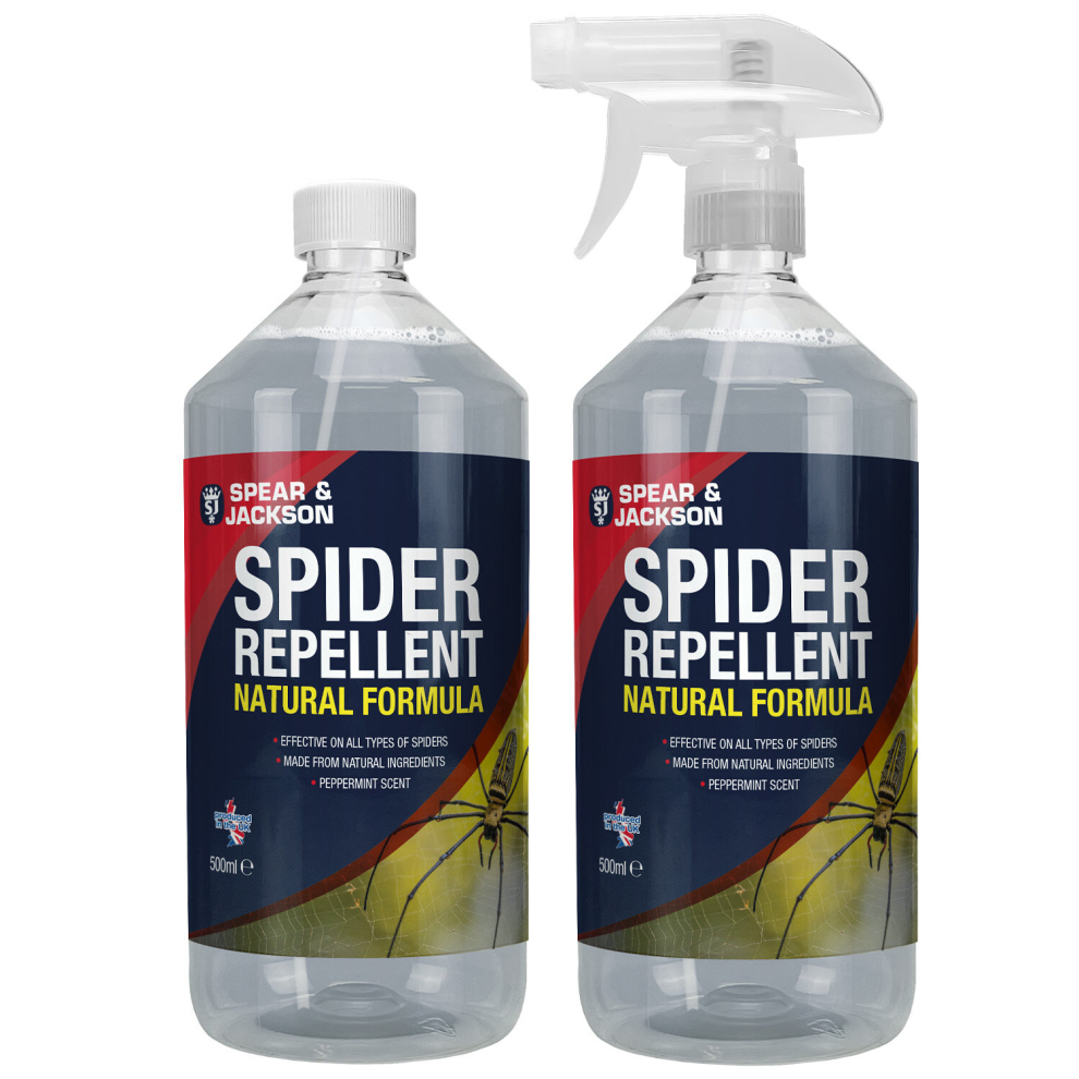 Spear and Jackson Spider Repellent 2 x 500ml, Trigger Spray