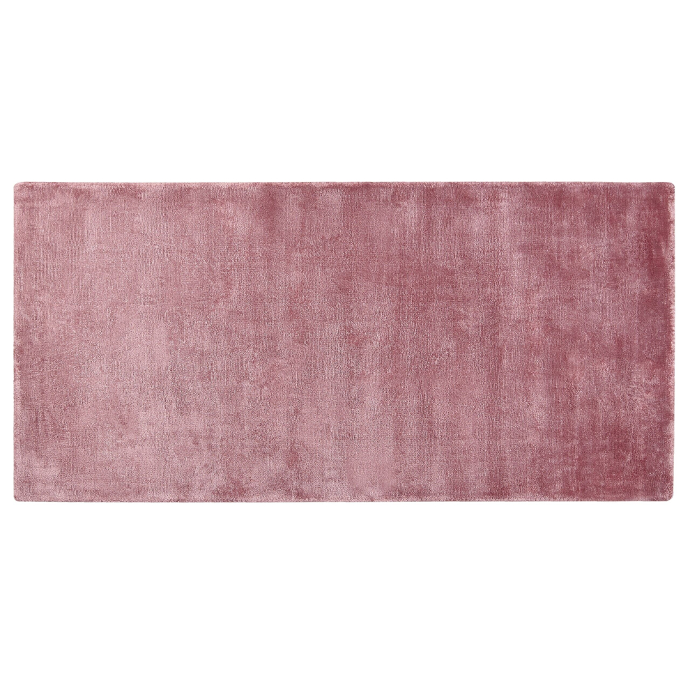 Viscose Area Rug 80 x 150 cm Pink GESI II