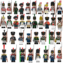 36PCS French Spanish Swiss British Russia Soldiers From the Napoleonic Era Mini-figure Toys