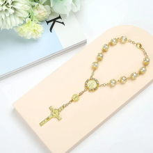 Rosaries Bracelets Baptism Rosary Party Favors Baptism Favor Bracelet Cross Rosaries Christening First Communion Gift