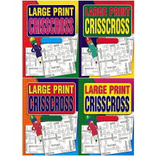4 Large Print A4 Adult Crisscross Travel Puzzle Books