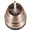 SPARES2GO Clicker Basin Waste Plug 1 1/4" 60mm Click Clack Bathroom Sink Pop Up Push Dome (Brushed Copper) 10