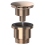 SPARES2GO Clicker Basin Waste Plug 1 1/4" 60mm Click Clack Bathroom Sink Pop Up Push Dome (Brushed Copper) 1