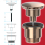 SPARES2GO Clicker Basin Waste Plug 1 1/4" 60mm Click Clack Bathroom Sink Pop Up Push Dome (Brushed Copper) 2