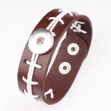 football Basketball sports 18mm snap button jewelry bracelet for Children boys NY169