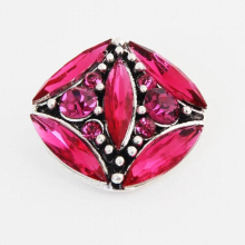 Hot KZ1200 Square Rhinestone 18mm snap buttons fit DIY beauty snaps Bangles necklaces jewelry