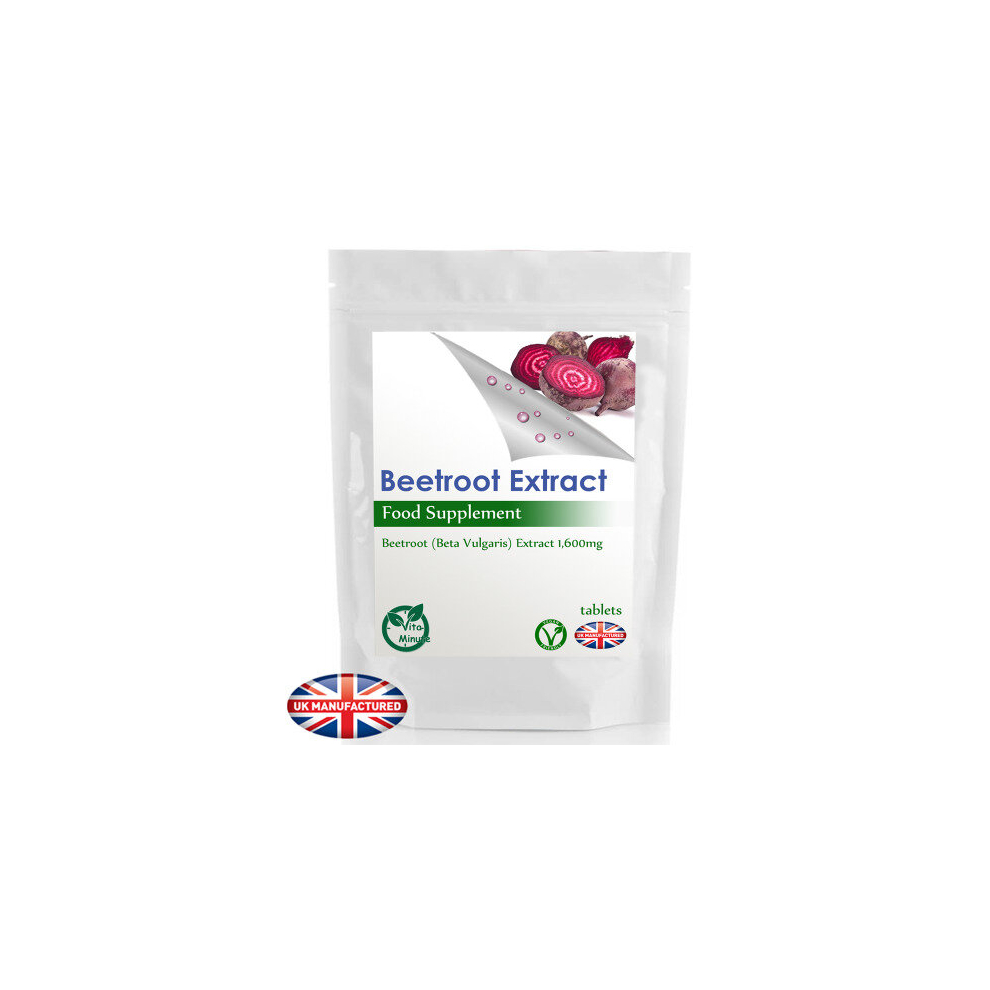 60 x Beetroot 1600mg Tablets - Cholesterol Fatigue Blood pressure, UK