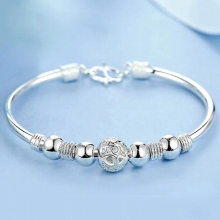 3 Style silver Lucky Charm Bracelet Cuff Bracelets For Women Bangles Jewelry Pulseira