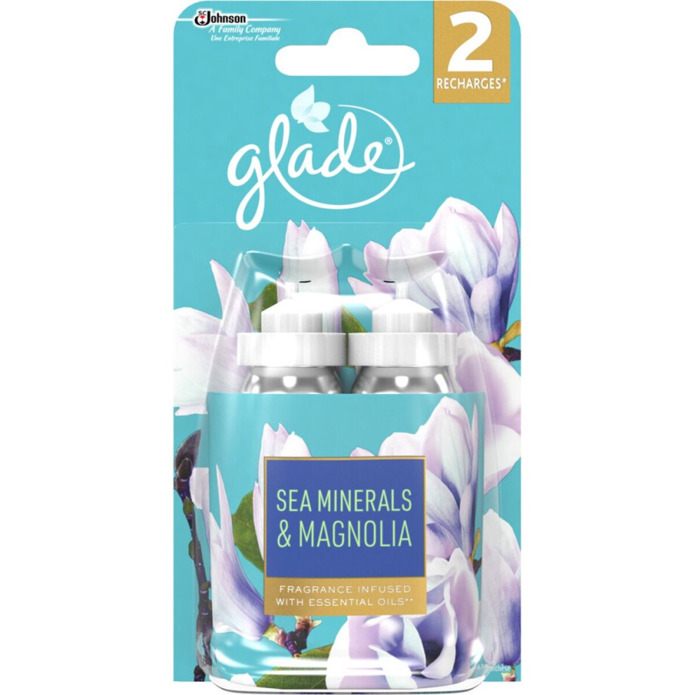 2 x Glade Sense and Spray Refill 18ml - Sea Minerals & Magnolia-image-OPC-PCWJ9YV-NEW