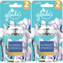 4 x Glade Sense and Spray Refill 18ml - Sea Minerals & Magnolia