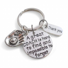 Thanksgiving Gift Thank You Coach Teacher Football Basketball Volleyball Baseball Keychain Keychain