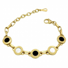 Gorgeous Gold/Rose /Silver Shell Resin Charm Bracelet Wedding Party Beads Bracelets For Women Bridal Pulseras