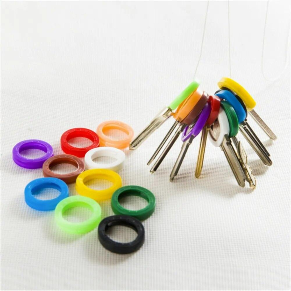 10Pcs Key Covers For House Keys Hollow Rubber Key Chain Accessories Soft Keys Caps Topper Protective Case 885670426318
