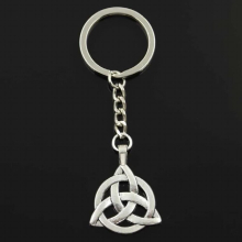 Keychain 35x27mm Knot Amulet Pendants DIY Men Jewelry Car Key Chain Ring Holder Souvenir For Gift