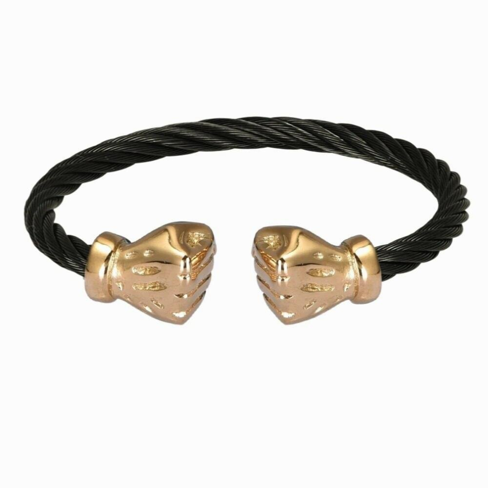 Open Cuff Bangle Men Fist Elastic Bracelet Titanium Steel Bangles Opening Dubai/Brazil / Bracelets & Bangle For Men Woman