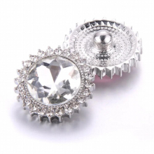 10pcs/lot High Snap Button Jewelry DIY Crystal Rhinestone Flower 18mm 20mm Metal Snap Buttons Fit Snap Bracelet Bangles