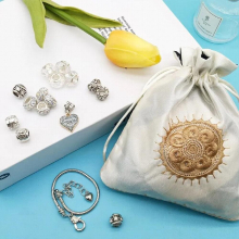 Trending Products 1 Set of Bracelet for Men and Women Suit Colorful Big Hole Beads Creative DIY Bracelet Suit Bag