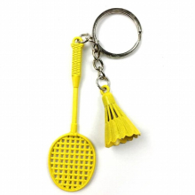 Creative Gift Accessories Badminton And Racket Keychain Badminton And Badminton Racket Keychain Key Ring