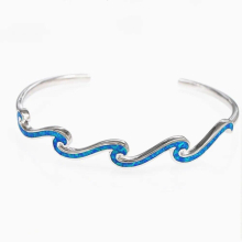 Wave Opal Bangle Bracelet For Women Summer Beach Jewelry