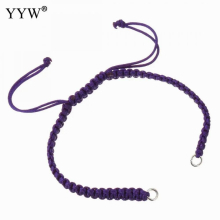 10pcs/Lot Nylon Cord Braided Adjustable Bracelet 6.5-11 Inch for DIY Bracelet Jewelry Making Accessories