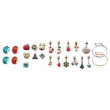 Christmas Beaded Bracelet Multicolor Charm Bracelet Making Kit Decoration Pendants
