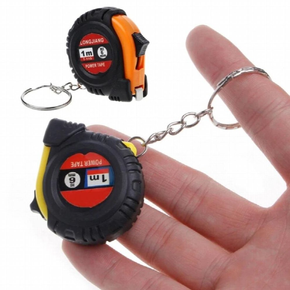 Retractable Ruler Tape Measure Key Chain Mini Pocket Size Metric 1M 885670491453