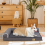 (L(100X75x20cm)) Dog Sofa Bed Washable Orthopedic Dog Beds 1