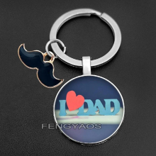 Spanish Father Keychains for Men Gift for Father Dad Papa Fathers Birthday Gift In Spanish Keychain with Beard