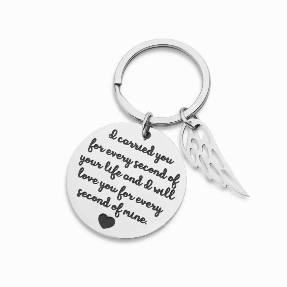 Memorial Gift Remembrance Keychain Loss Of Baby Infant Child Miscarriage Keepsake Charm Pedant Jewelry Sympathy Multicoloured