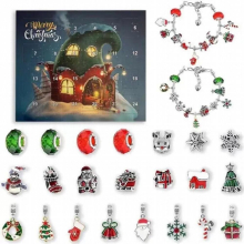 Trending Products Christmas Comes 24 Calendar Countdown Bracelet Christmas DIY Beaded Bracelet Set