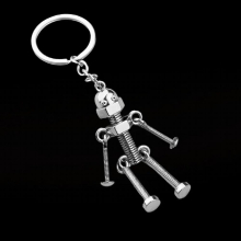 Men Children Accessory Metal Robot Keychain Screw Keychain Mini Tool Key Chains House