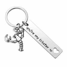 1/2 PC Youre My Lobster Couple Keychain Gift for Boyfriend Girlfriend Keychain Couples Anniversary tv Show Gift