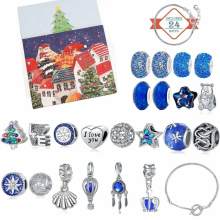 High Quantity Christmas Countdown Calendar Set DIY Beaded Bracelet Trending Product Dream Sky Bracelet