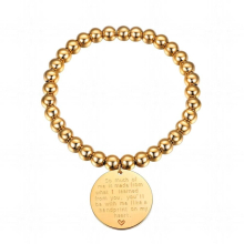 Beads Bracelet Inspiration Rosary Mens Boys Charm Chains Fits 5.9inch-7.9inch 18K Gold/Black Plated/Silver PSH3470
