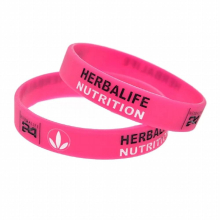 50PCS 24 Hour Nutrition Silicone Bracelet 1/2 Inch Wide Youth Size