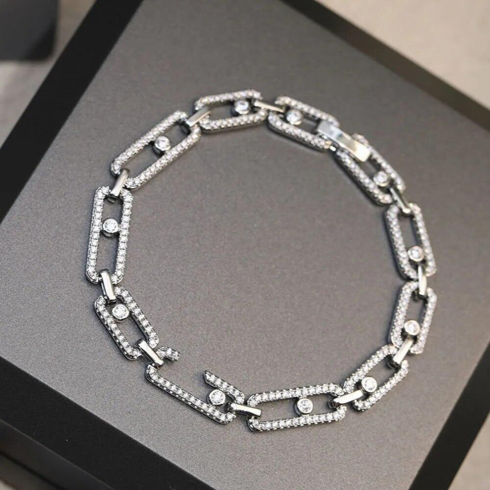 Cuff Bracelet Womens Zircon Platinum Plating Elegance Gorgeous Seed Beads Christmas Jewelry #225-image-OPC-PCWK28Q-NEW