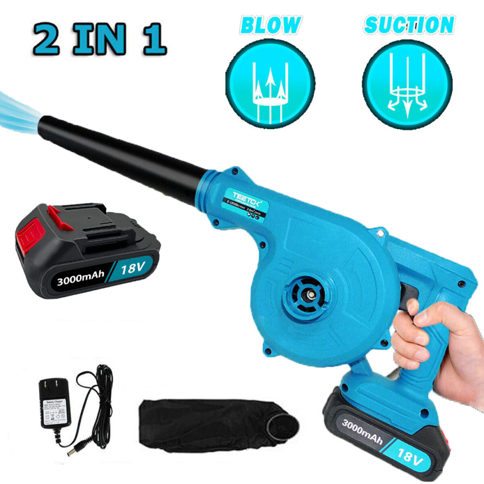 Battery Cordless Air Blower 2 In 1 Vacuum Cleaner Dust Cleaner Leaf Blowers-Repalce for Makita DUB186Z