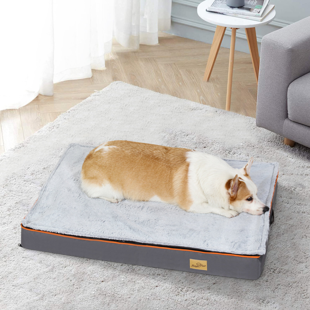 (L(95x70x8cm)) Orthopedic Dog Beds Large Mattress Washable Cover