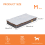 (M(80X50X8cm)) Orthopedic Dog Beds Large Mattress Washable Cover 3