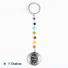 7 Chakra Magic Photo Pendant Key Chain Memory Floating Locket Couple Anniversary Jewelry Gift Keychain Key Holder