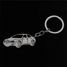 Personality hollow car pendant key chain stainless steel key chain jewelry