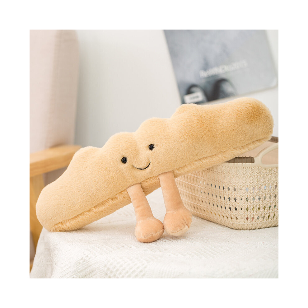 (Dharma Stick) Toast Bread Plush Pillow Toy Simulated deep-fried dough sticks cookie pretzel croissant plush toy