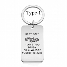 Gift For Truck Driver Dad, Drive Safe Daddy, Trucker Key Chain, Gift For Dad Father Bride Gift Fathers Gift from Daughter