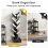 Casart Tree-Shaped 10-Tier Bookshelf 150cm Free-Standing Display Rack with Removable Fabric Drawer 3