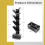 Casart Tree-Shaped 10-Tier Bookshelf 150cm Free-Standing Display Rack with Removable Fabric Drawer 2