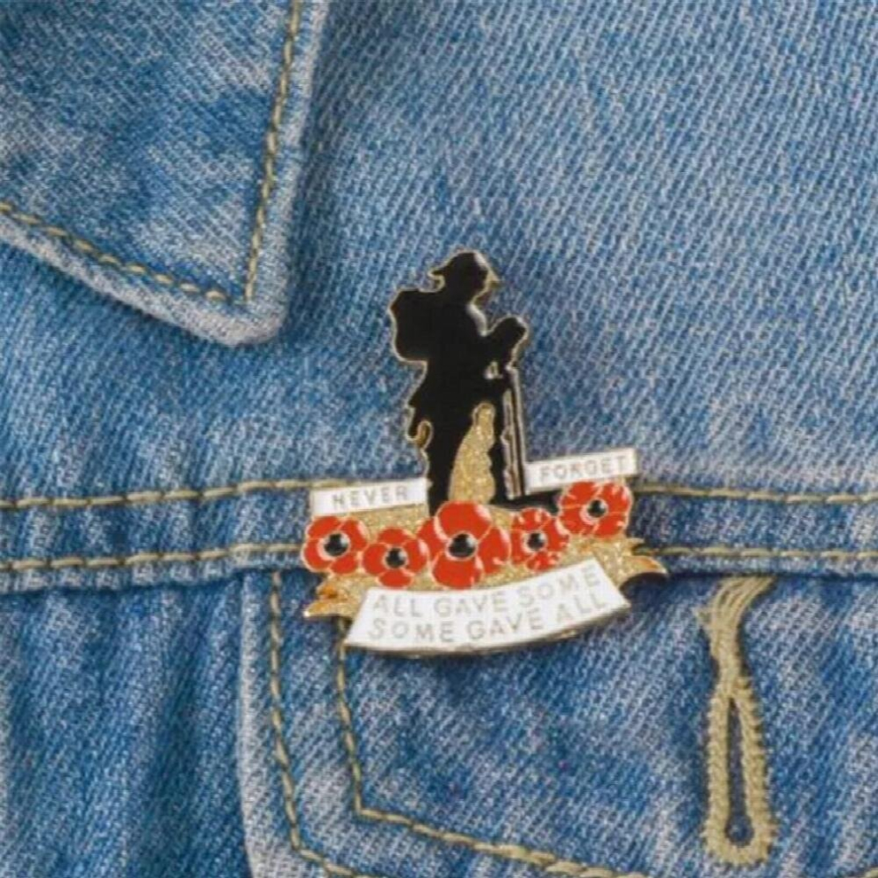 Remembrance Military Veteran Soldier Veteran Poppy Lapel Pins The Royal British Legions Poppy Badges Brooch Red