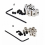 10Pcs Brooch Pin Safe Keepers Pin Locks Pin Backs Clasp Locking Pin Keeper Backs Locking Pin Backs With Wrench Tools 2