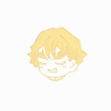 Cartoon Anime Demon Slayer Metal Enamel Brooch Agatsuma Zenitsu Kochou Shinobu Kamado Tanjirou Lapel Pin Charms Accessories
